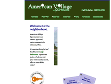 Tablet Screenshot of americanvillageapartments.com